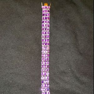 Amethyst tennis bracelet